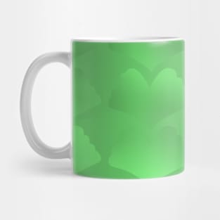 Jewel Ginkgo Single Hue Array Light Green Mug